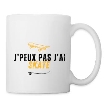 I can't skate - Mug - white - Right