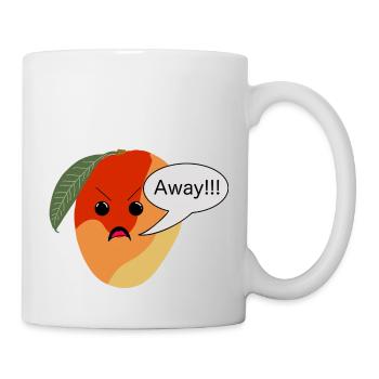 Man Go Away - Tasse - Weiß - Rechts