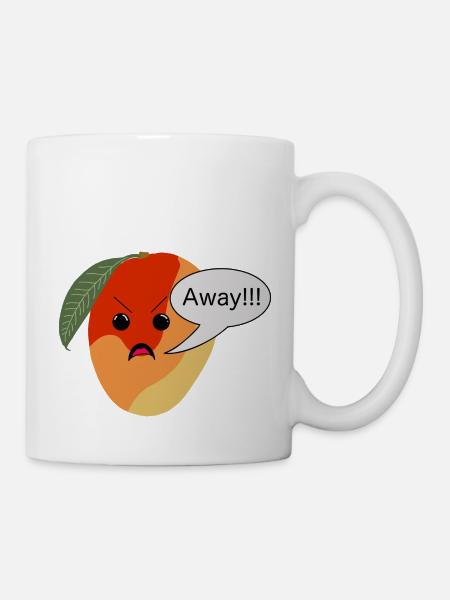 Man Go Away - Tasse - Weiß