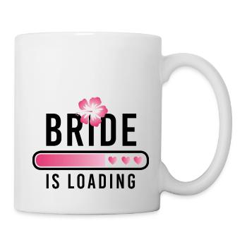 La mariée charge l’enterrement de vie de jeune fille - Mug blanc - blanc - Droite