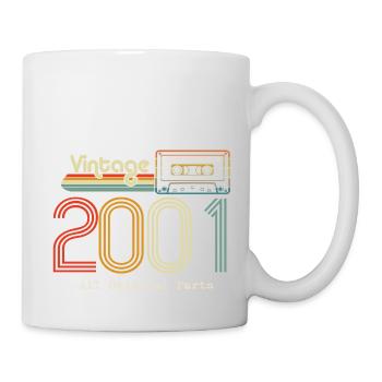 Original 2001 Vintage Vintage Retro Birthday - Mug - white - Right
