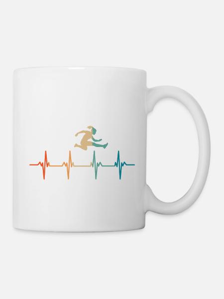 Battement de cœur sauter - Mug blanc - blanc