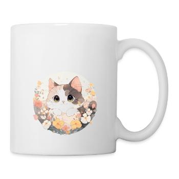 Chat trop mignon - Mug blanc - blanc - Droite