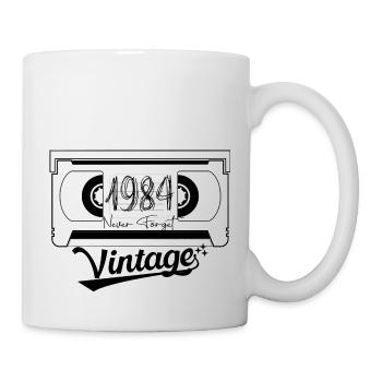 1984 Vintage Born Retro Vintage Anniversary - Mug - white - Right