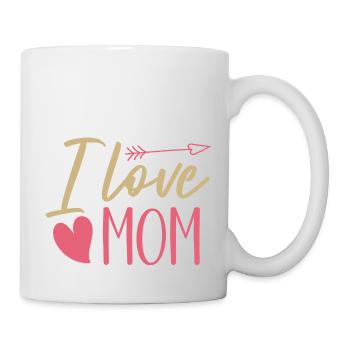 Ich liebe Mama - Tasse - Weiß - Rechts