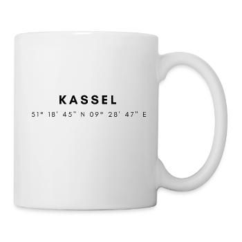 Coordonnées de Kassel - Mug blanc - blanc - Droite