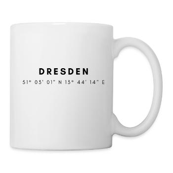 Dresden coordinates - Mug - white - Right
