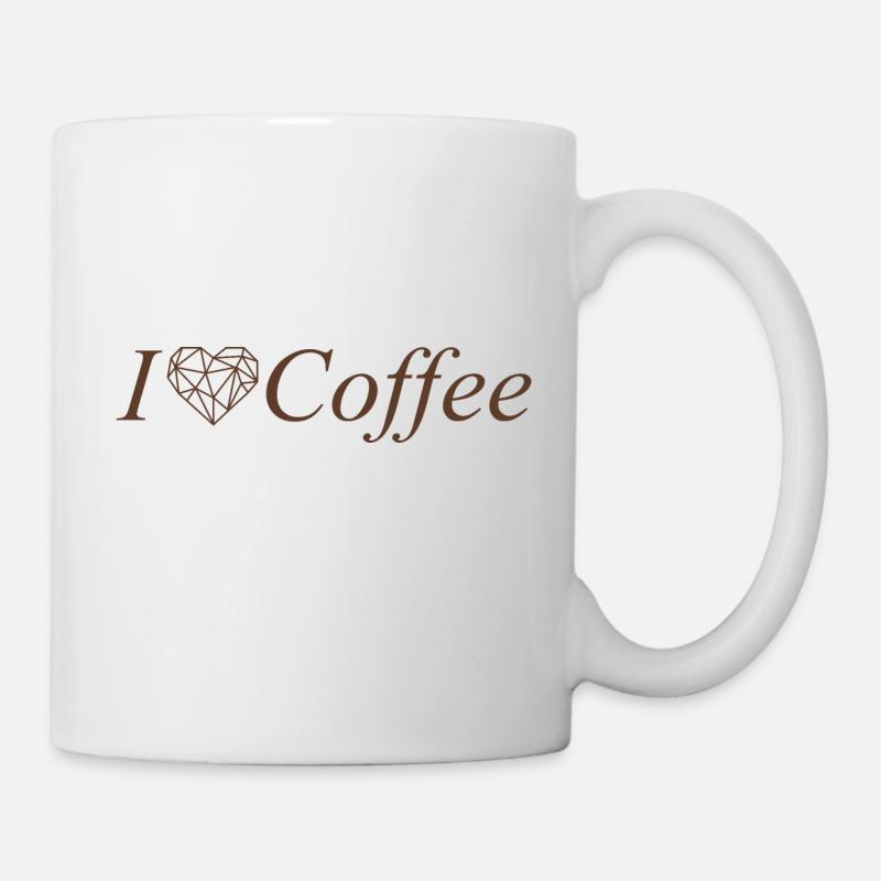I Love Coffee - Mug - white