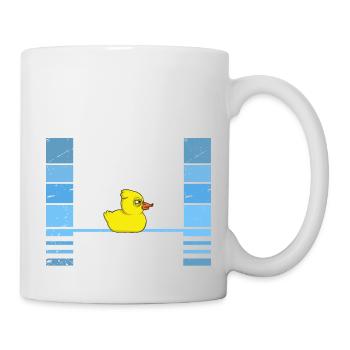 Lustig Ich gebe keine Ente Gummienten Sarkasmus - Tasse - Weiß - Rechts