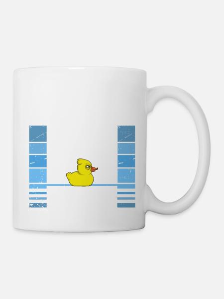 Morsomt I Don't Give A Duck Rubber Ducks Sarkasme - Kopp - hvit