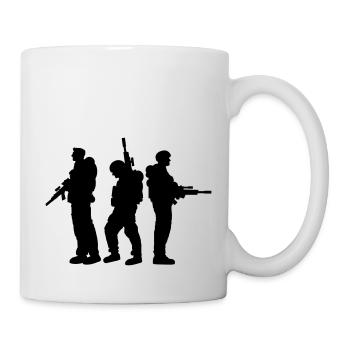 3 Soldiers Crew War Team Freedom Soldier Fighter - Mug - white - Right