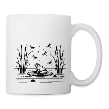 Grenouille - Mug blanc - blanc - Droite