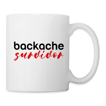 Survivant du mal de dos 3 - Mug blanc - blanc - Droite