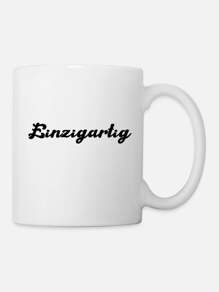 einzigartig - Tasse - Weiß