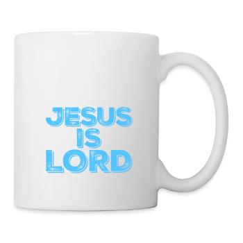 Jesus Is Lord Believe Cross Christ Faith Christian - Mug - white - Right