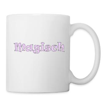 Magisch pinker Schriftzug - Tasse - Weiß - Rechts
