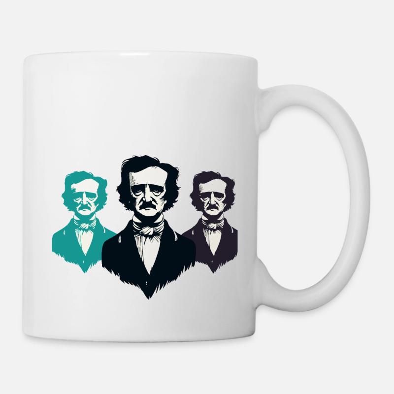 Edgar Allan Poe - Tasse - Weiß