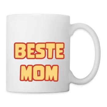 Supermama in Comic-Schrift - Tasse - Weiß - Rechts