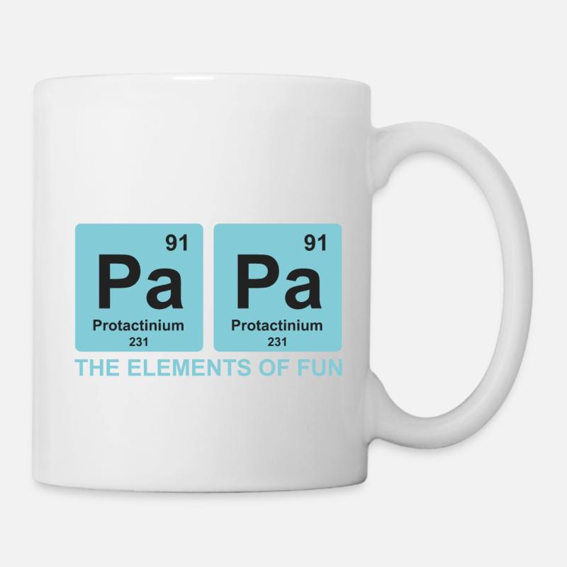 Dad Elements Science Gift Funny Dad - Mug - white