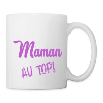 MAMAN. FÊTE DES MÈRES - Mug blanc - blanc - Droite