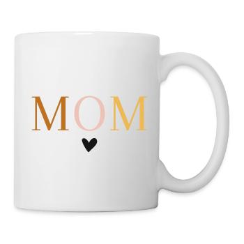 MOM Heart Mom Gift Mother's Day - Mug - white - Right