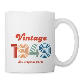 Vintage 1949 all original parts - Mug blanc - blanc - Droite