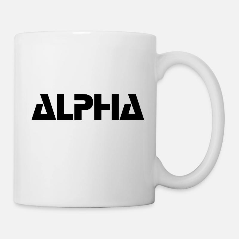 ALPHA - Mug blanc - blanc