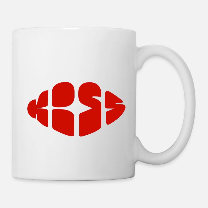 Kiss - Tasse - Weiß