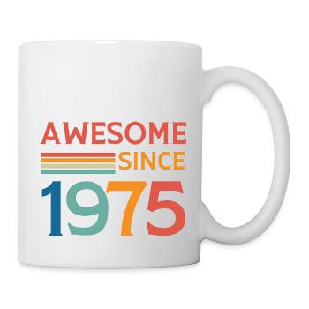 Awesome since 1975 - Mug - white - Right