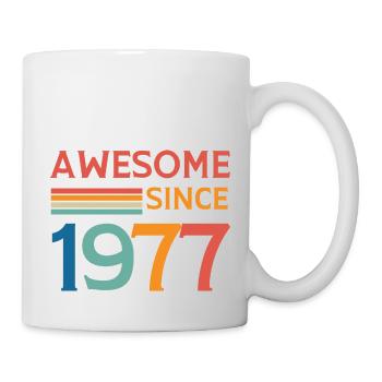 Awesome since 1977 - Mug - white - Right
