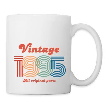 Jahrgang 1995 alle Originalteile - Tasse - Weiß - Rechts