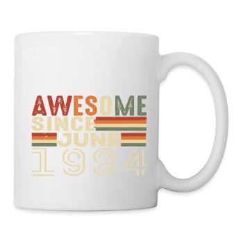 Juin 1984 Original 1984 Jubilé 1984 Juin 1984 - Mug blanc - blanc - Droite