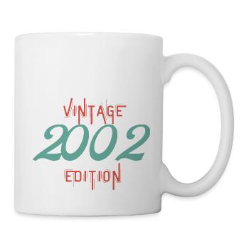 Jahrgang 2002 Ausgabe - Tasse - Weiß - Rechts