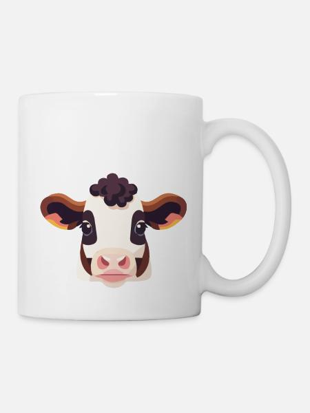 Vache laitière Cow Head - Mug blanc - blanc