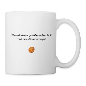 Drama kouign? Blk - Mug blanc - blanc - Droite