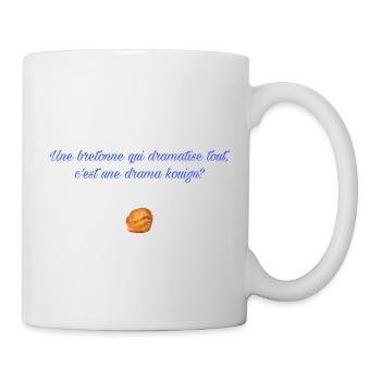 Drama kouign? Blue - Mug blanc - blanc - Droite