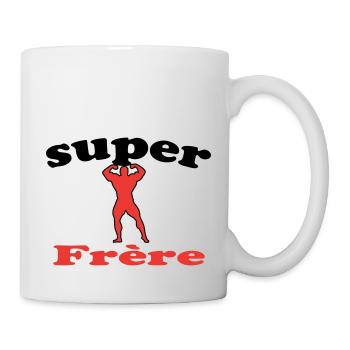 SUPER Frère - Mug blanc - blanc - Droite