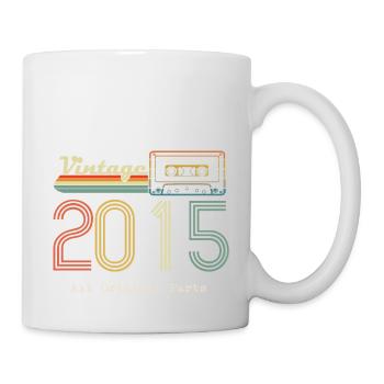 2015 Original 2015 Vintage Vintage Retro Jahrestag - Tasse - Weiß - Rechts