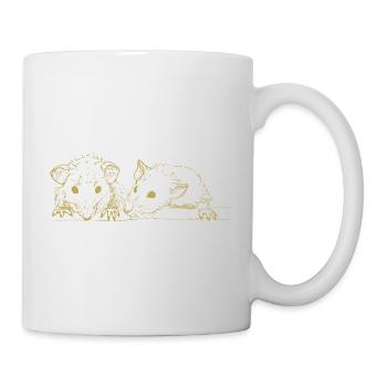 Illustrierte Designs mit Mäusen - Tasse - Weiß - Rechts