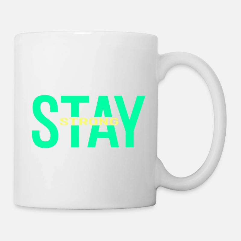 stay strong - Mug blanc - blanc