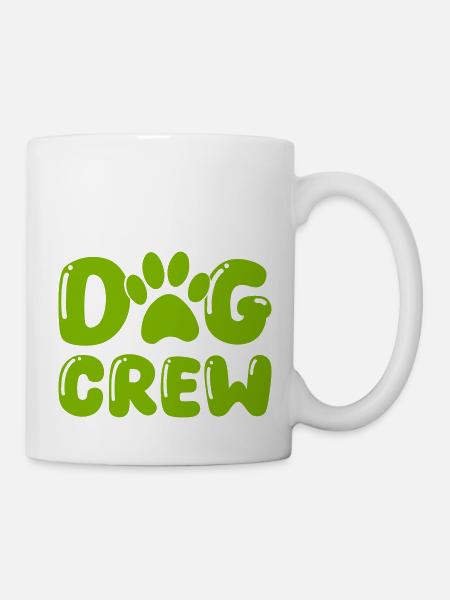 dog pfote crew 01 - Tasse - Weiß
