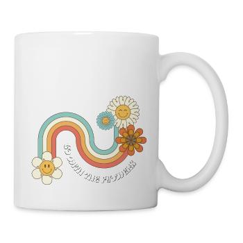 Go with the flowers - Tasse - Weiß - Rechts
