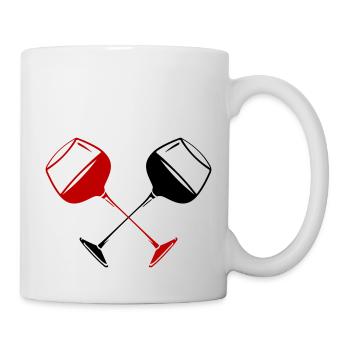 Wine Glass Red Wine Symbol Wine - Mug - white - Right