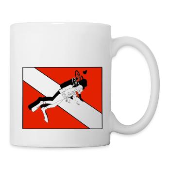 Scuba Diving Tauchen Sport Unterwasser - Tasse - Weiß - Rechts