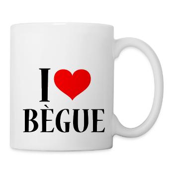 I Heart Bègue J'aime un Bègue Soutient Bégaiement - Mug blanc - blanc - Droite