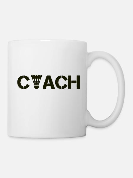 badminton coach - Tasse - Weiß