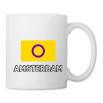 Intersex Pride Flag Amsterdam - Mug - white - Right