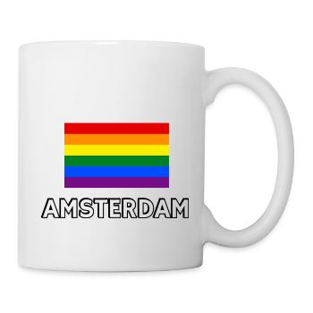 Pride Flag Amsterdam - Mug - white - Right