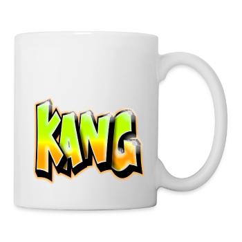 KANG GRAFFITI NAME PRINT Yellow - Mug blanc - blanc - Droite