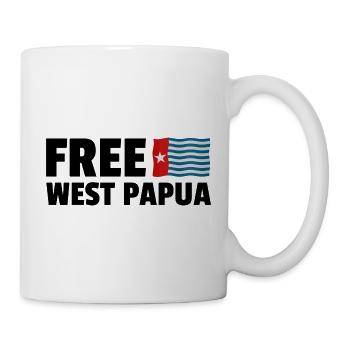 Papouasie occidentale libre : Soutenir l’indépendance de la Papouasie - Mug blanc - blanc - Droite